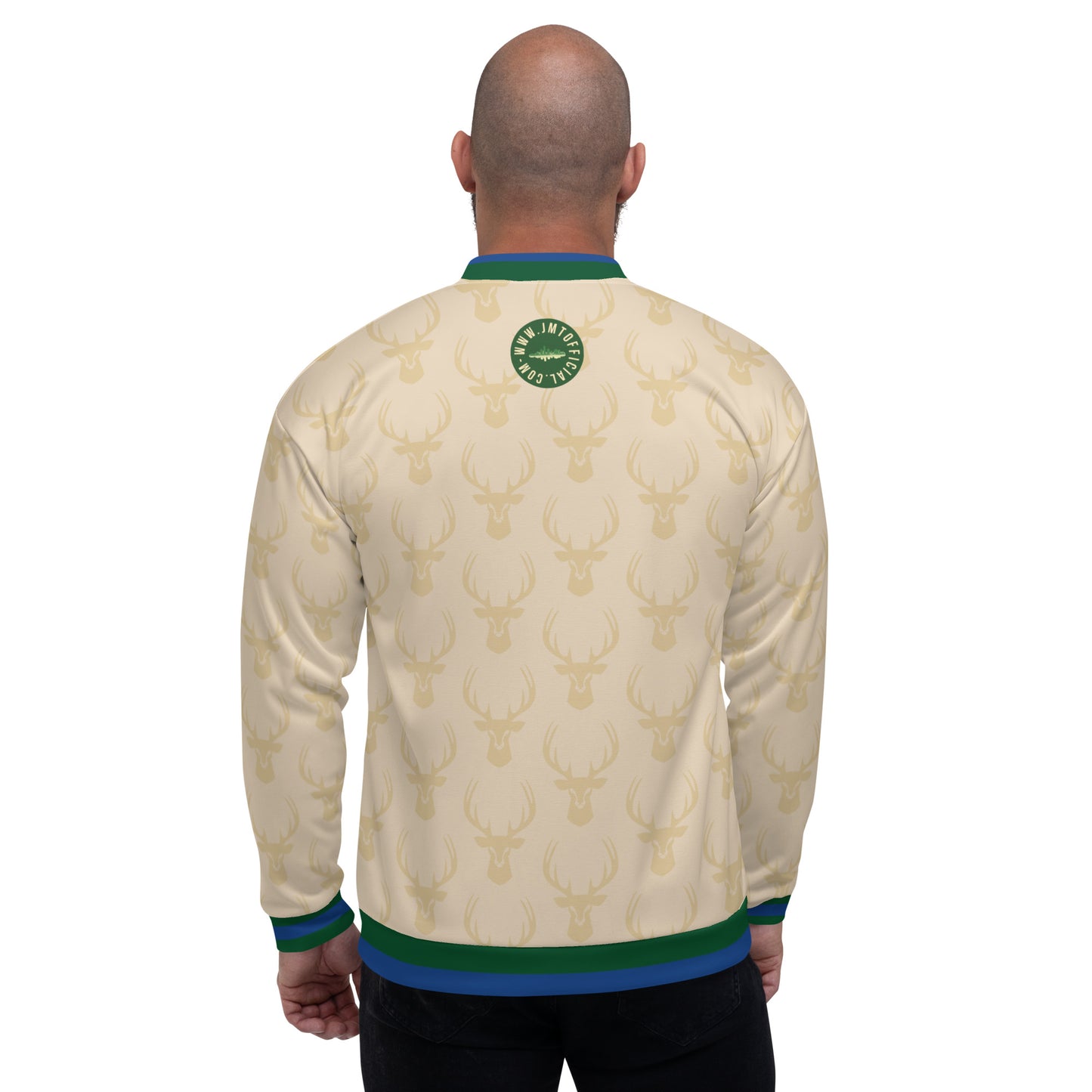 MilWaukee NICE Bucks Cream Bomber Jacket